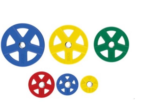 Πλάκες ανύψωσης βαρών χαμηλού θορύβου Επεξεργασμένες με καουτσούκ