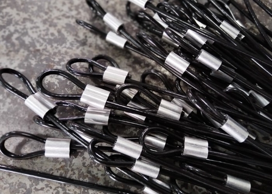 6.5MM αλεξίσφαιρο σχοινί γυμναστηρίου σε μαύρο για πιο μαλακή άσκηση και δύναμη