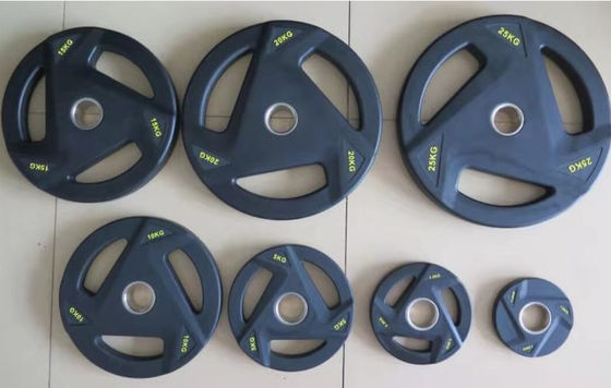 Όλες για εμπορικά κλαμπ Πλάκες βαρύτητας μπαρμπέλης χαμηλού θορύβου Επεξεργασμένες με καουτσούκ Μονάδα βάρους 2,5lb 20kgs Ανθεκτικός εξοπλισμός γυμναστηρίου